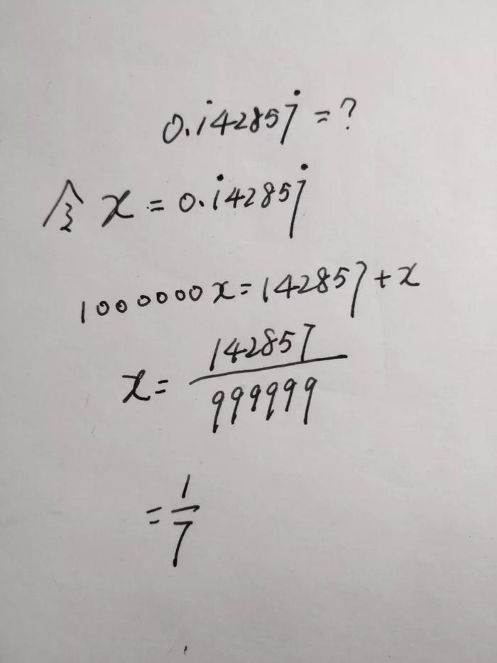 小学数学之循环小数与分数